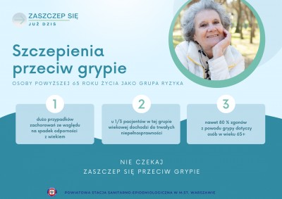 Szczepienia p/grypie dla osób 65+